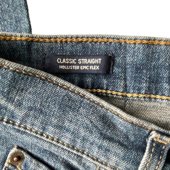 Hollister Mens Jeans Size 26 Classic Straight Hollister Epic Flex Denim Jeans - Picture 6 of 10